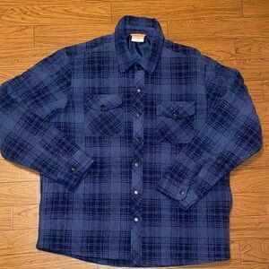 Hawke & company outfitters Mens Plaid Quilted Lined Flannel Jacket, XL